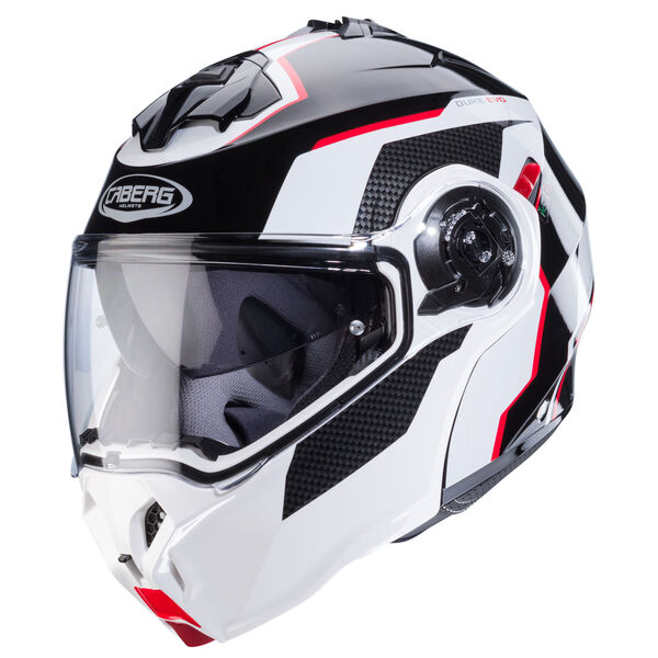 Caberg Helm Duke Evo Move schwarz/weiß-rot