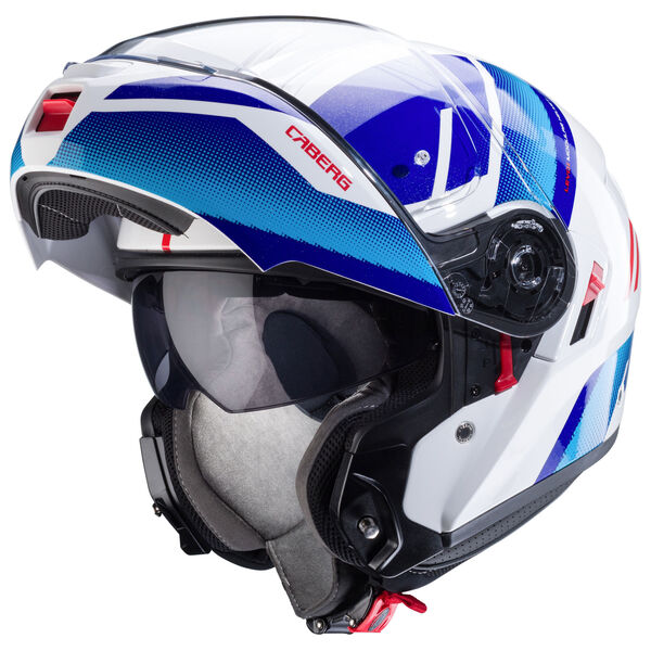 Caberg Helm Levo X Manta weiß/blau-rot