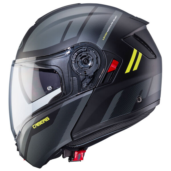 Caberg Helm Levo X Manta matt-schwarz/anthrazit-fluo-gelb