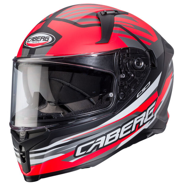 Caberg Helm Avalon X Kira matt-schwarz/grau-fluo-rot-weiß