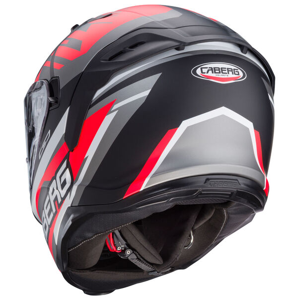 Caberg Helm Avalon X Kira matt-schwarz/grau-fluo-rot-weiß