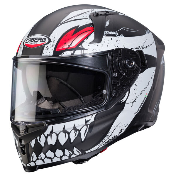 Caberg Helm Avalon X Punk matt-grau/schwarz-rot