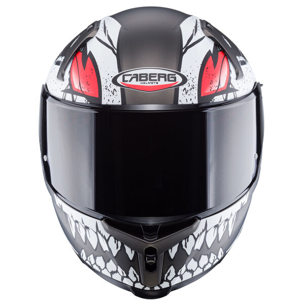 Caberg Helm Avalon X Punk matt-grau/schwarz-rot