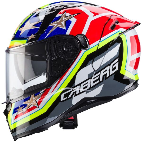 Caberg Helm Avalon X Track schwarz/fluo-gelb-rot-blau