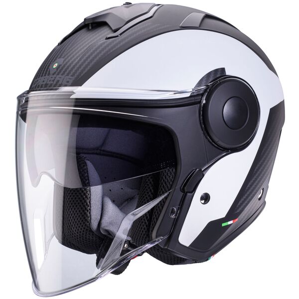 Caberg Helm Soho Milano matt-schwarz/weiß