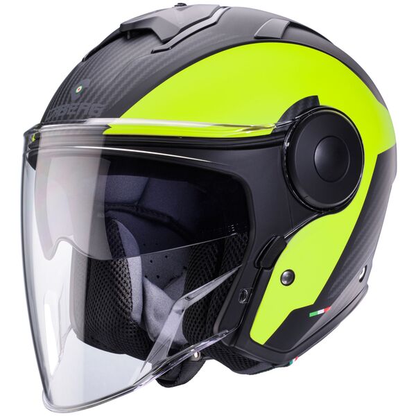 Caberg Helm Soho Milano matt-schwarz/fluo-gelb