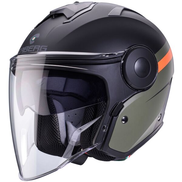 Caberg Helm Soho Zephir matt-schwarz/grün-orange