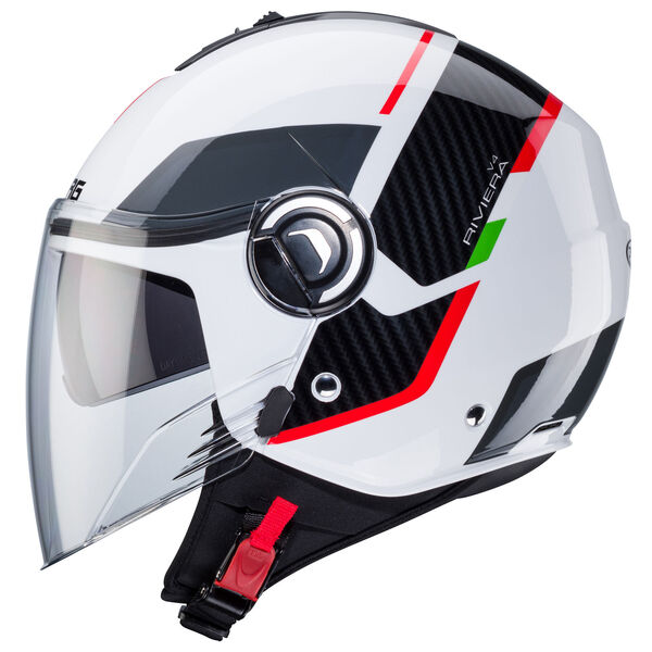 Caberg Helm Riviera V4 X Geo Italia weiß/schwarz-grün-rot