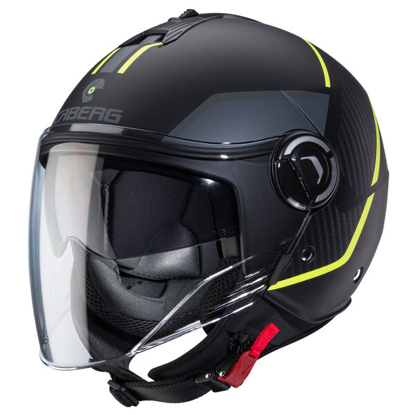 Caberg Helm Riviera V4 X Geo matt-schwarz/anthrazit-fluo-gelb