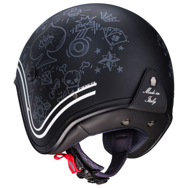 Caberg Helm Freeride Tattoo matt-schwarz/grau-weiß