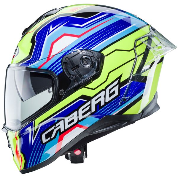 Caberg Helm Drift Evo LB29 schwarz/blau-fluo-gelb