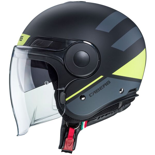 Caberg Helm Uptown Loft matt-schwarz/fluo-gelb-anthrazit