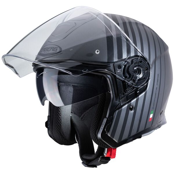 Caberg Helm Flyon Bakari matt-gun/schwarz