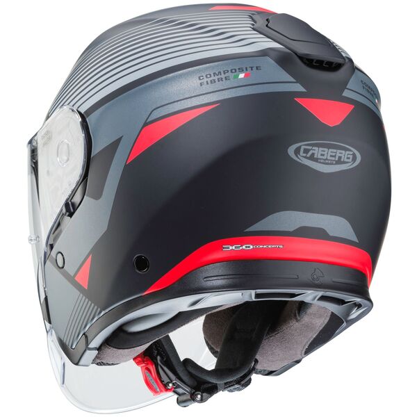 Caberg Helm Flyon Rio matt-schwarz/anthrazit-rot