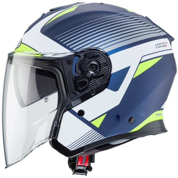 Caberg Helm Flyon Rio matt-blau/weiß-fluo-gelb