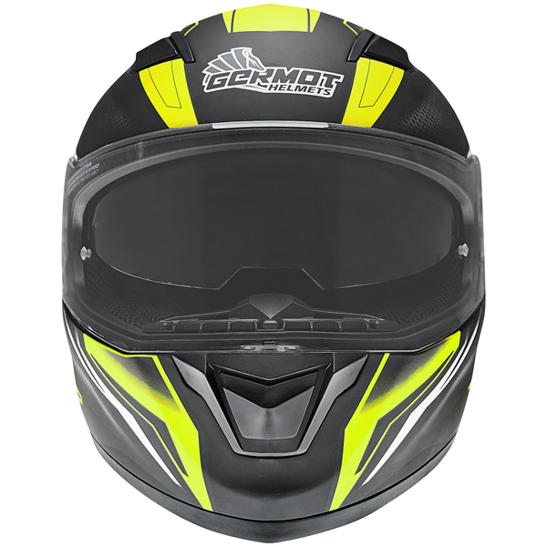 Germot Helm GM 330 matt-schwarz/fluo-gelb