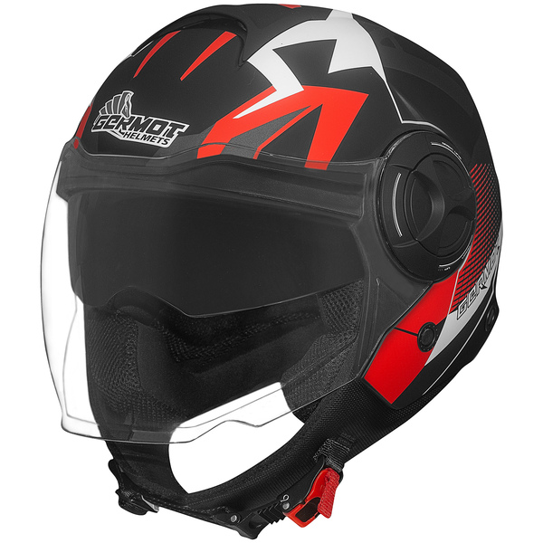 Germot Helm GM 650 matt-schwarz/rot