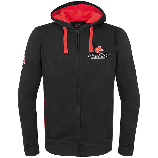 Germot Hoodie Herren schwarz/rot