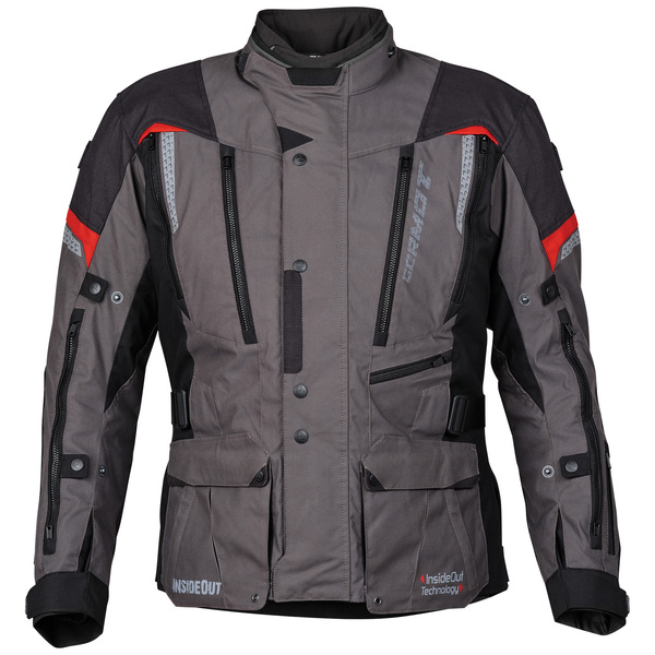 Germot Jacke InsideOut anthrazit/rot