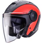 Caberg Helm Soho Milano schwarz/rot