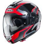 Caberg Helm Levo Sonar schwarz/rot-anthrazit